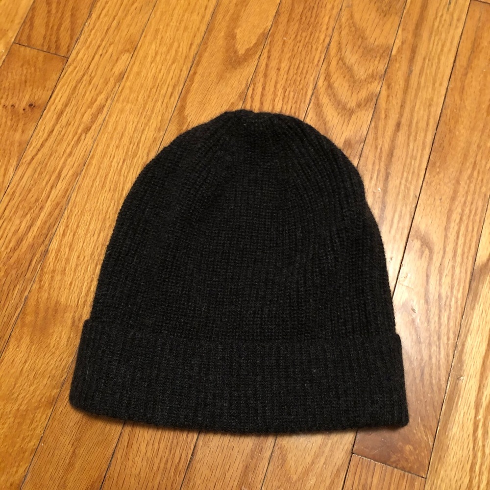 Dark Gray Knit Beanie